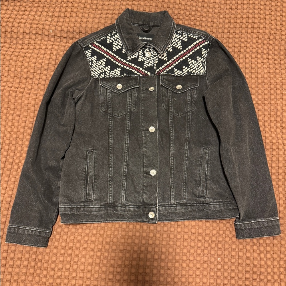 Bohemian Black Denim Jacket